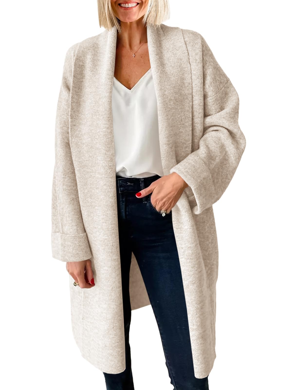Women's Long Cardigan Sweater Knitted Coat