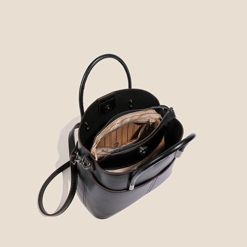 Women's Retro Leather Shoulder & Handbag