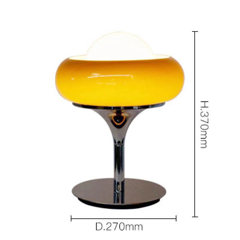 Egg Tart Glass Table Lamp
