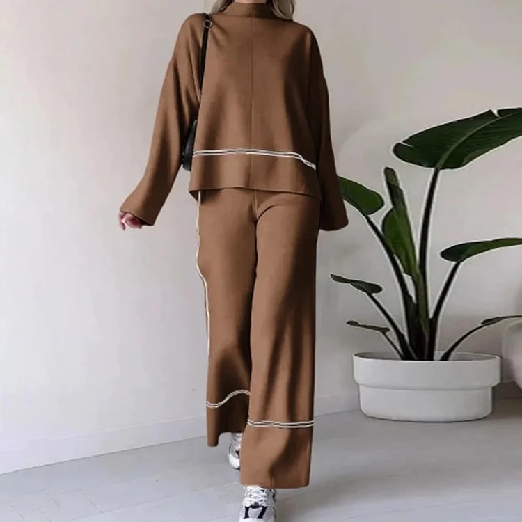 Two-pieces Casual Top Loose Trousers Pants Sets