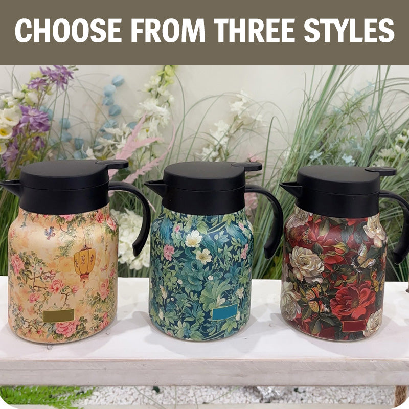 🔥1000ml Vacuum Insulated Teapot with Strainer