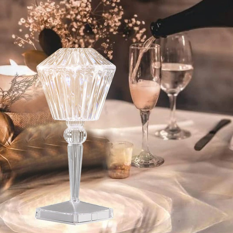 ( Hot Sale)Touching Control Lotus Crystal Lamp