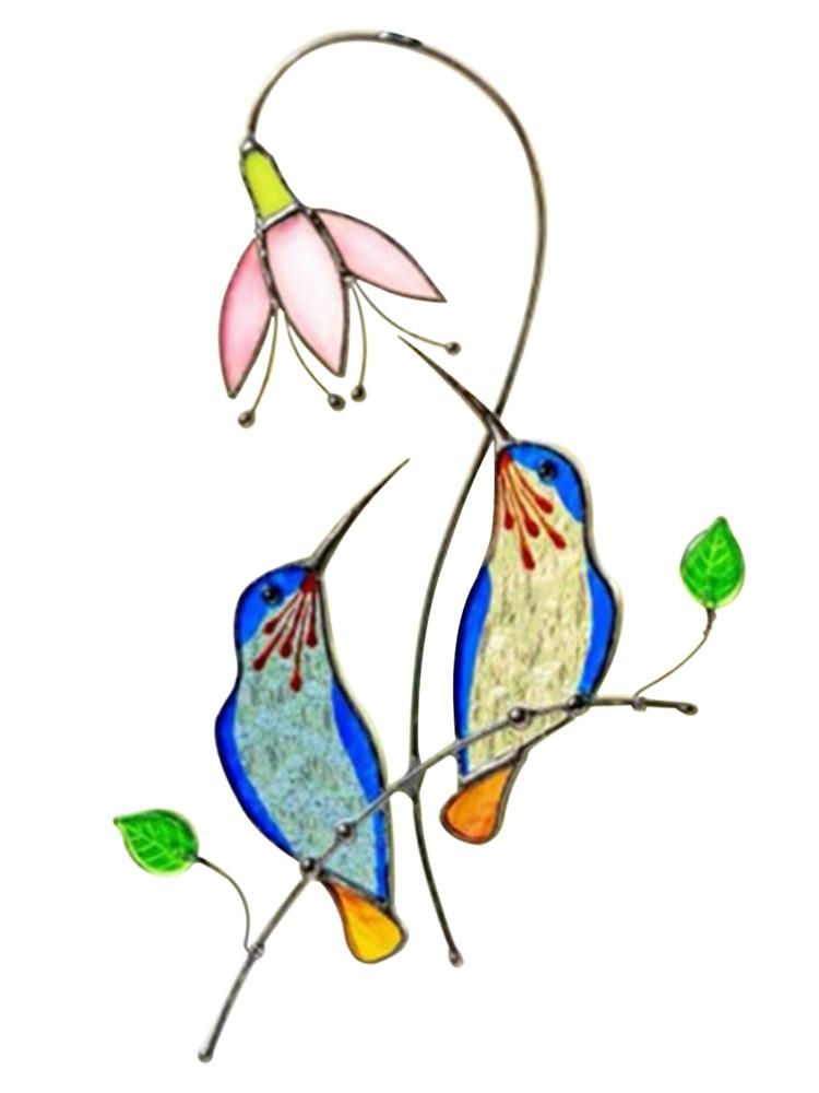 Window Hangings Stained Glass Hummingbird--Mothers Day Gift