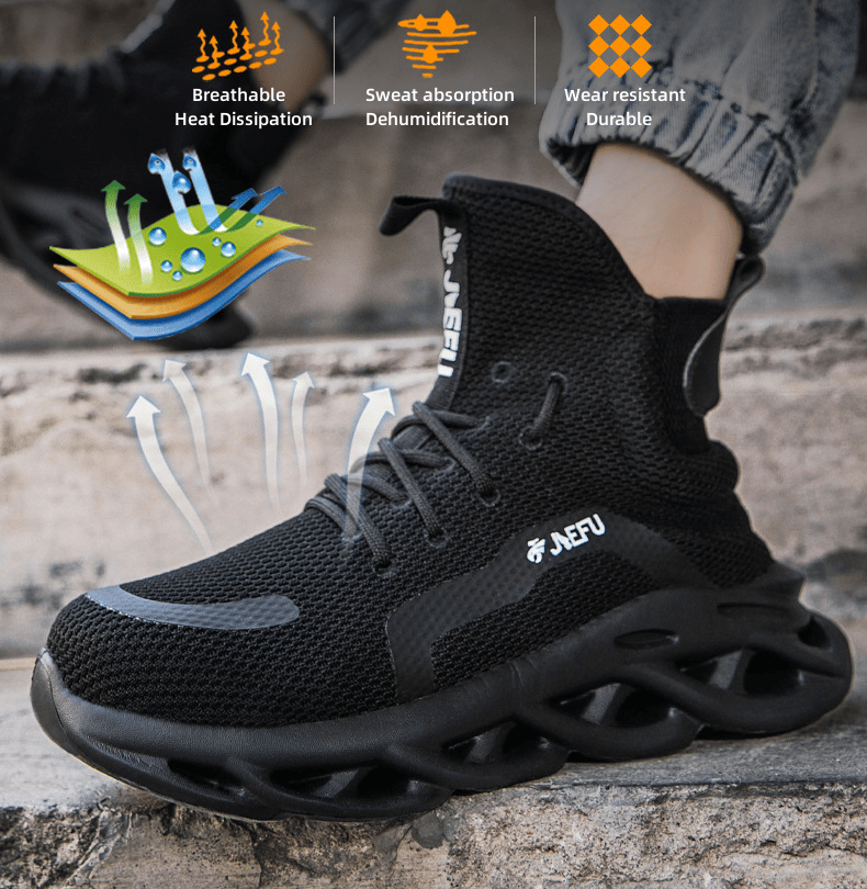 Ultra-Light Breathable Steel Toe Non-Slip Work Shoes