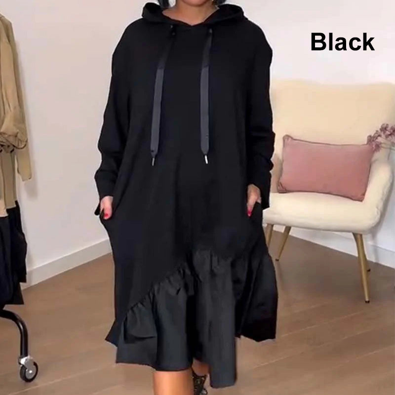Womenâs Trendy Casual Loose Fit Hooded Dress
