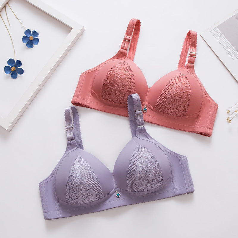 Wireless Push-Up Bra for Middle-Aged Women
