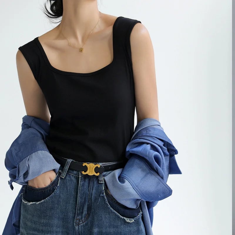 Ribbed Knit Tank Top [Buy 1 Free 1]