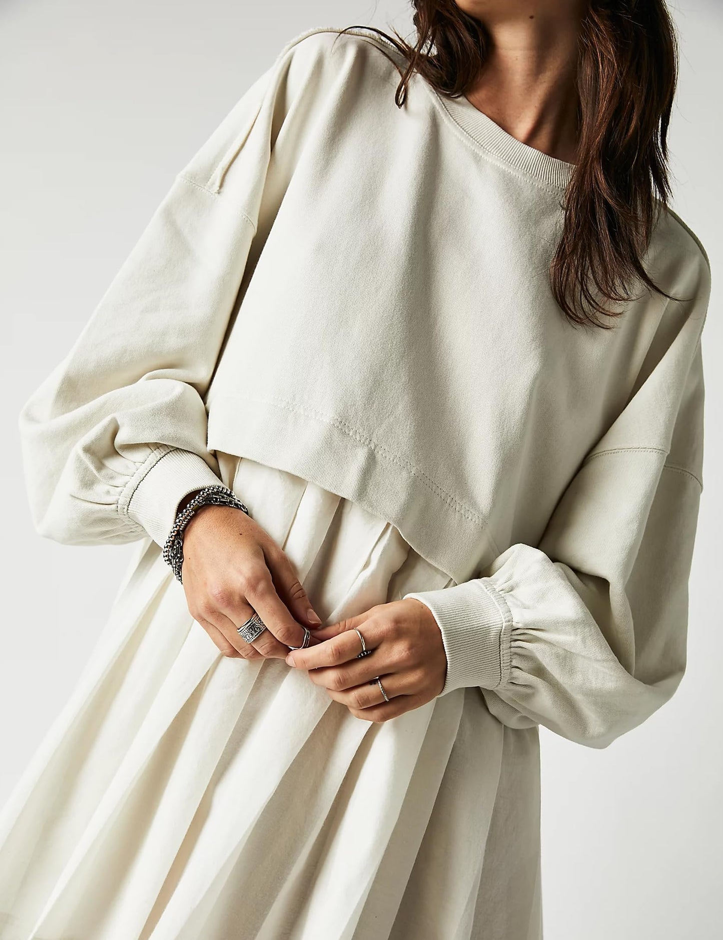 ⏰Womens Oversized Sweatshirt Dress Crewneck Mini Dress