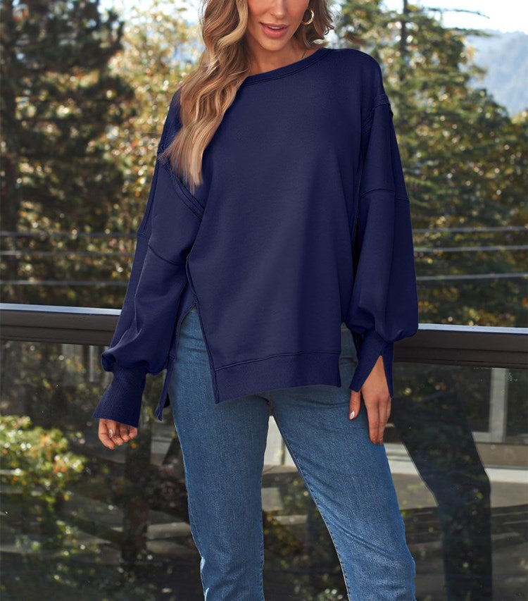 Women's Oversized Crew Neck Sweatshirt