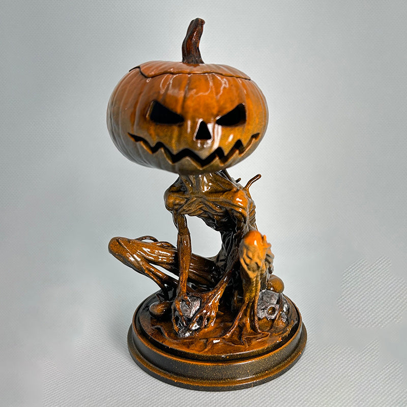 Halloween skellington statue monster