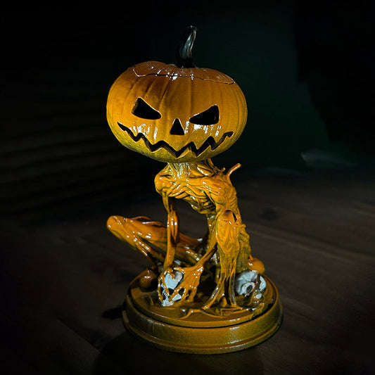 Halloween skellington statue monster