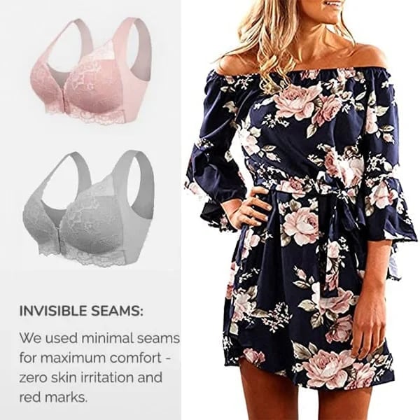 🔥Front Closure 5D Shaping Push Up Bra