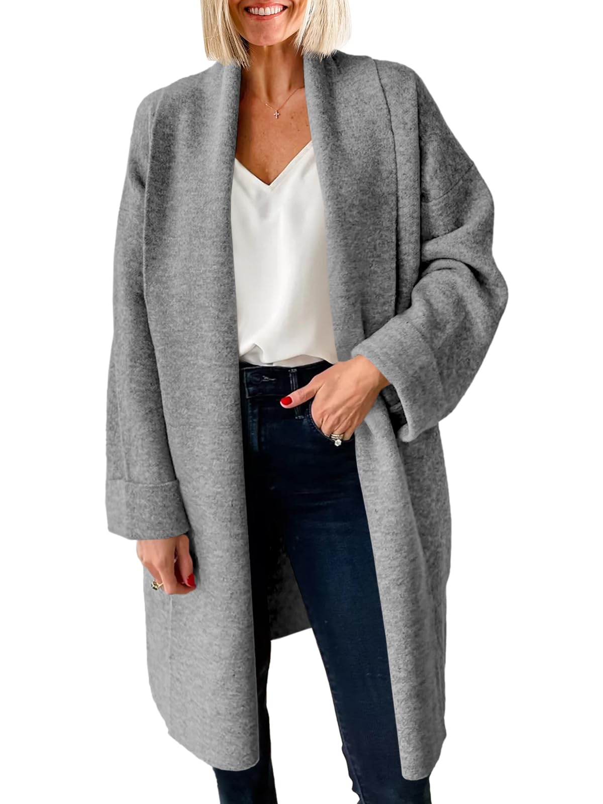 Women's Long Cardigan Sweater Knitted Coat