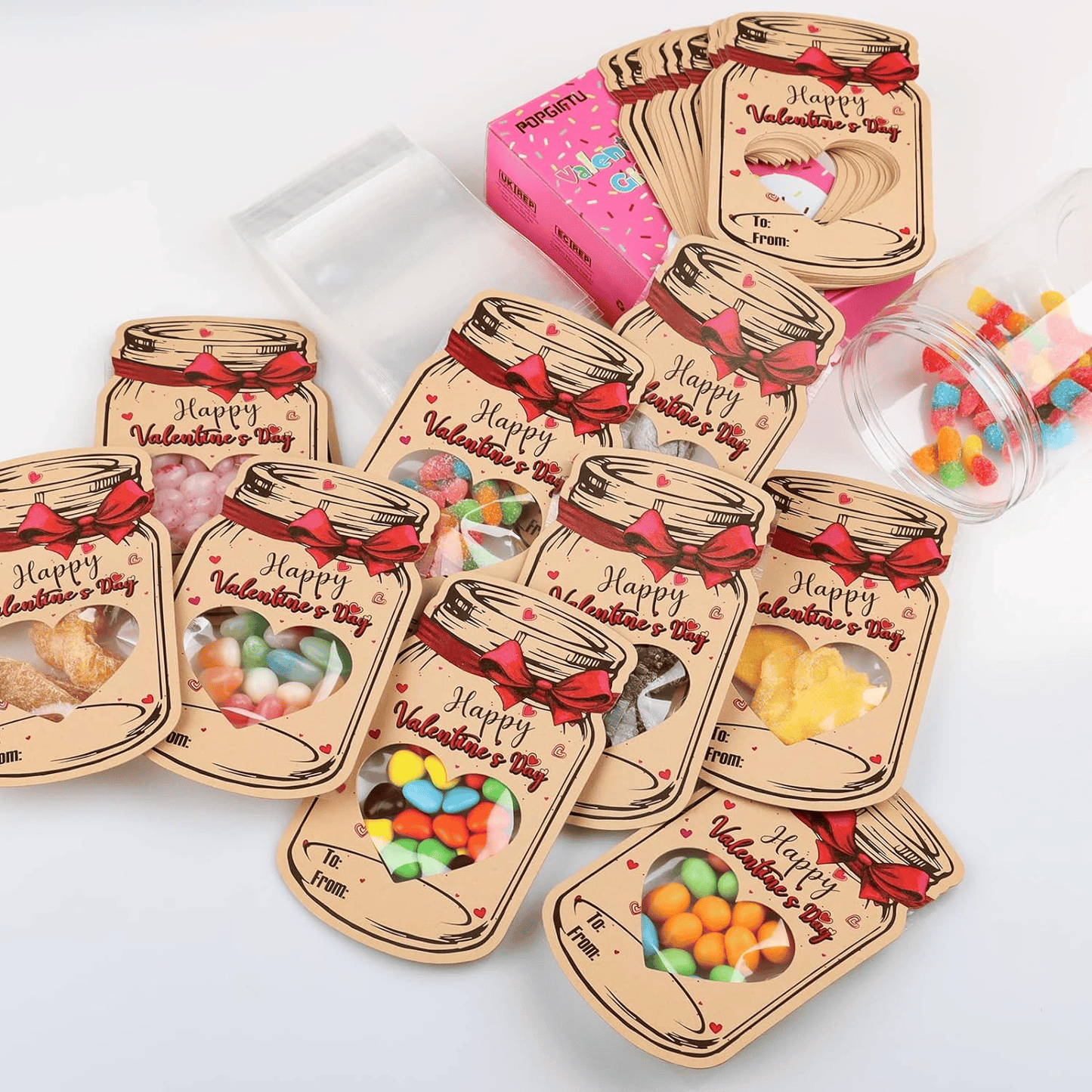 🔥24 Pack Valentines Day Cards for Kids💖💖