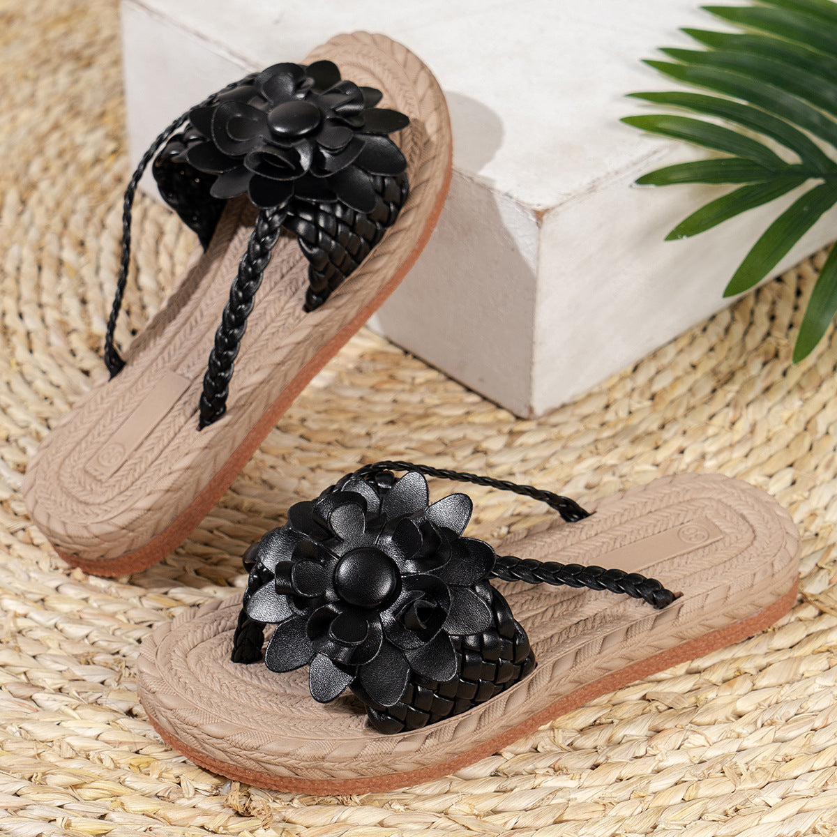 🎁Women's Floral Trendy Flat Slippers