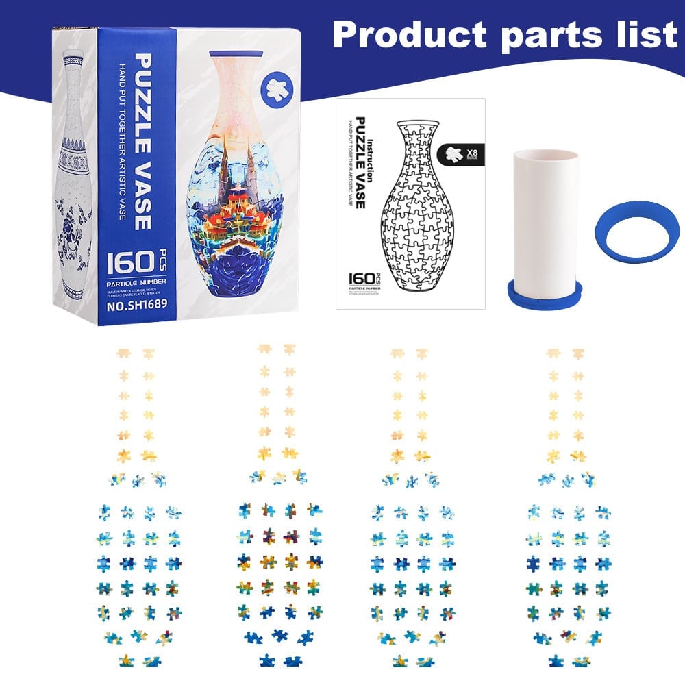 🎄3D Art Puzzle Vase