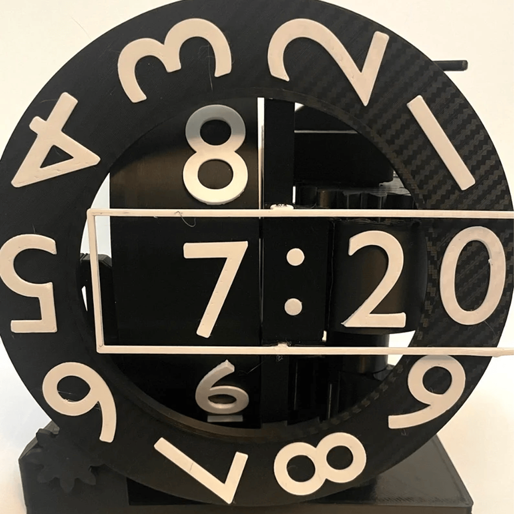 ⏰Unique Modern 3D Printed Desktop Triaxial Numechron Clock