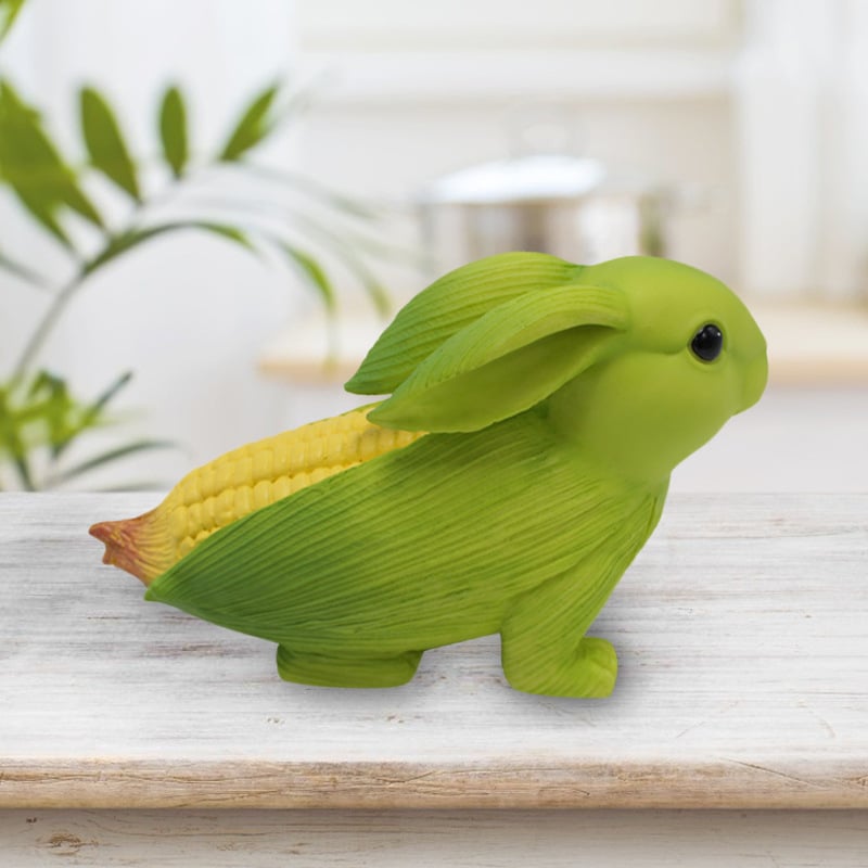 🔥 Cute Rabbit Sculpture Creative 2-in-1 Corn Rabbit Ornaments