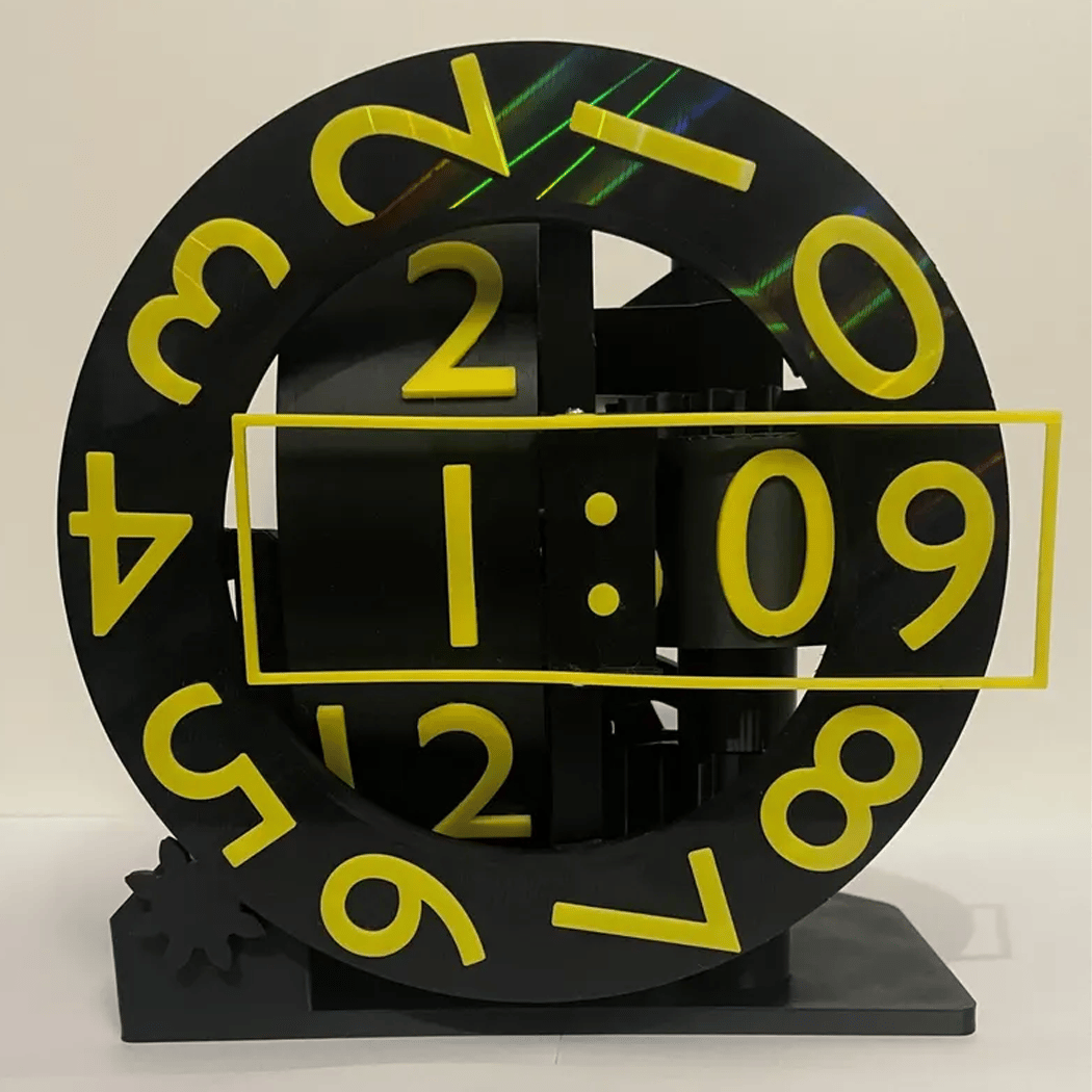 ⏰Unique Modern 3D Printed Desktop Triaxial Numechron Clock