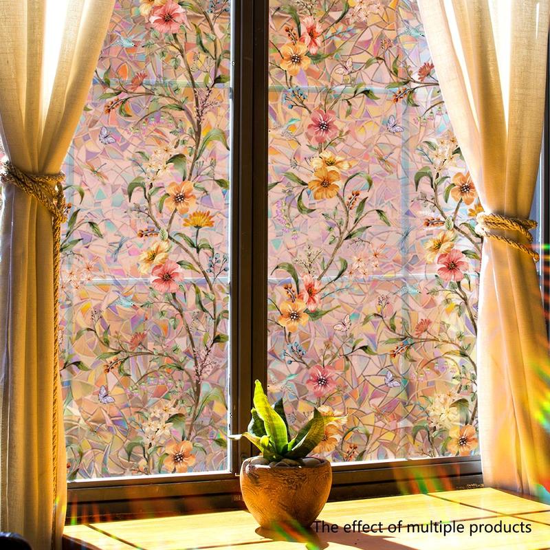 Floral Pattern Window Sticker
