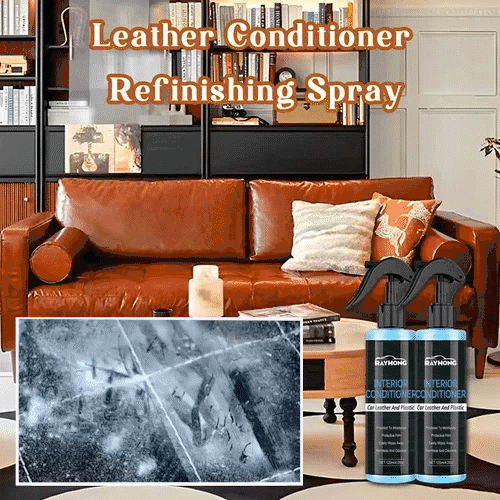 Leather Conditioner Refinishing Spray & Cleaner