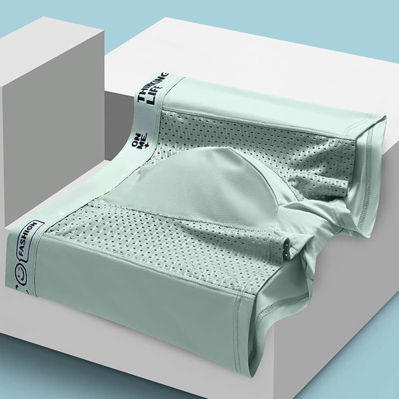 🔥Men's Ice Silk Breathable Mesh Boxer Briefs(4 Piece Set)