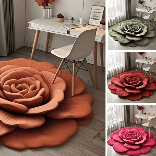 Floral Plush and Diatomaceous Earth Rug