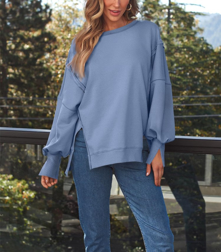 Women's Oversized Crew Neck Sweatshirt