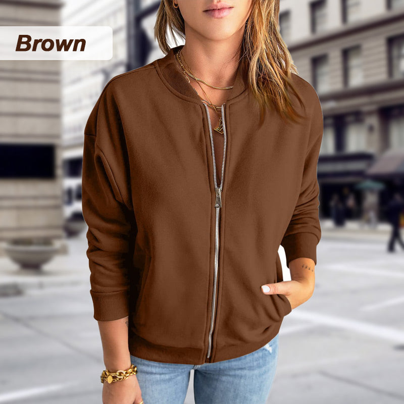 ⏳Women's Casual Zippered Jacket