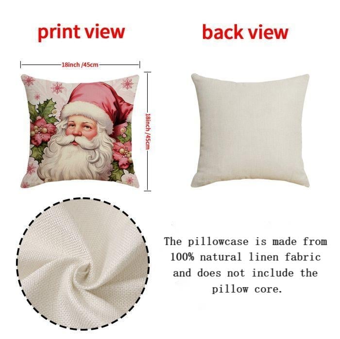New Pink Christmas Pillow Covers-New Christmas Home Products