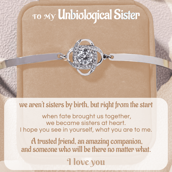 FOR FRIEND - I LOVE YOU DIAMOND KNOT BRACELET