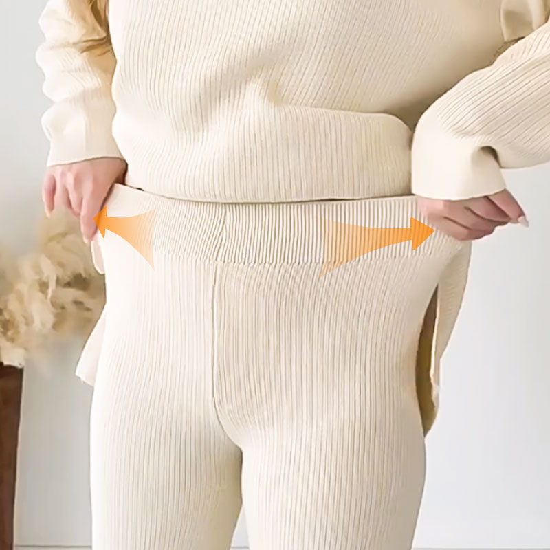 🎁V-Neck Casual Slit Knitted Two-Piece Set🎁