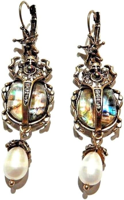 Vintage Beetle Bug Earrings