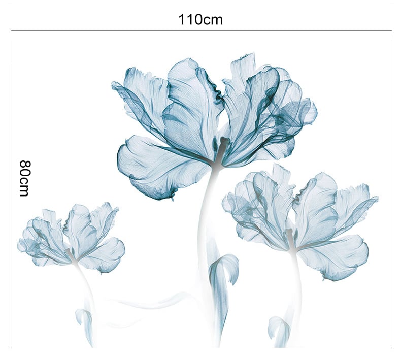 Flower wall sticker wallpaper