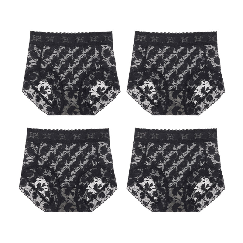 Sexy Seamless Thin Lace Silk Care Panties