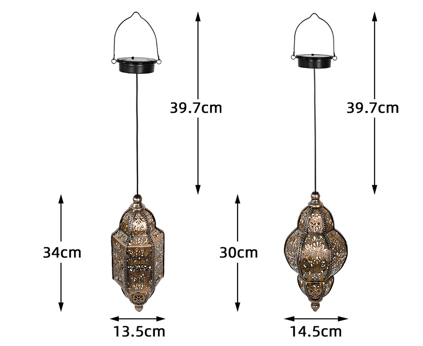 💖🎁Hanging Solar Moroccan Lantern Outdoor Decoration