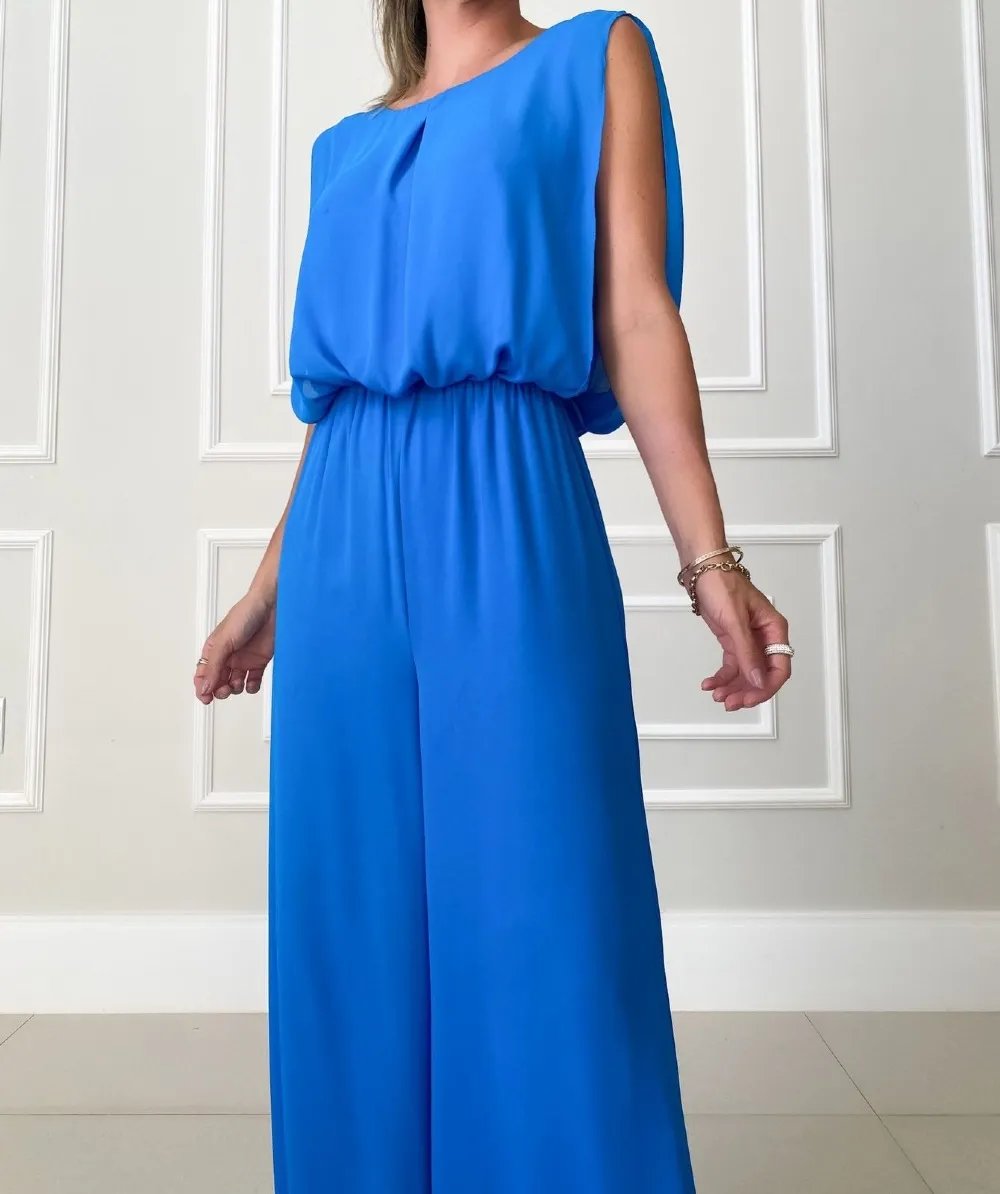 🔥Black Sleeveless Jumpsuit