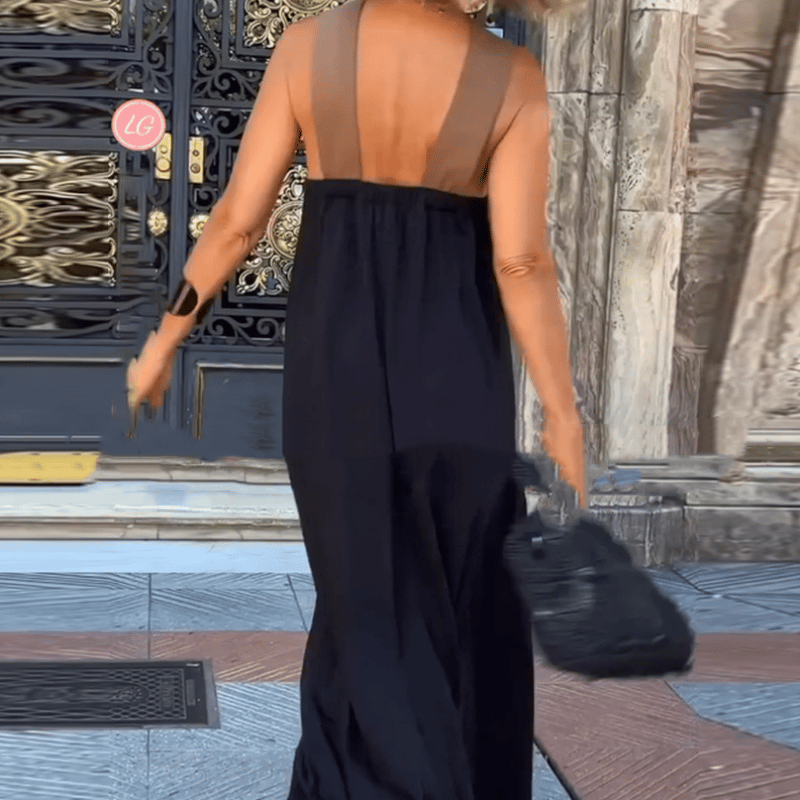 🌸 Women's Halter Neck Sleeveless Maxi Dress