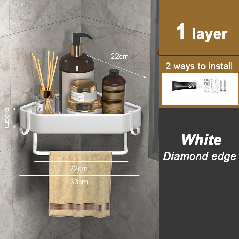 Drill-free Bathroom Storage Rack