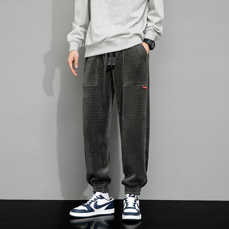 Velour Casual Corduroy Trousers