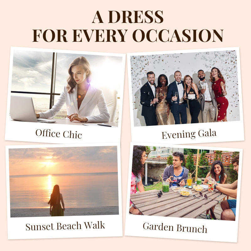 🎁Multi-plant Floral Print Cascade Dress