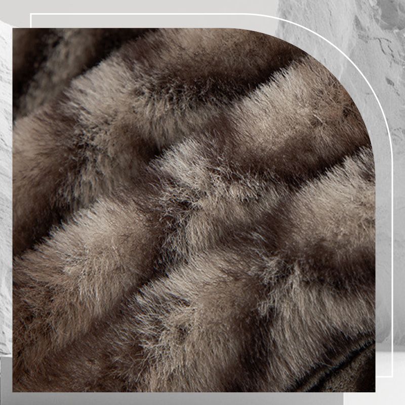 Fashionable Stand-collar Thickened Warm Leather Jacket