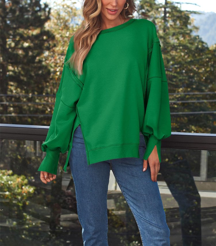 Women's Oversized Crew Neck Sweatshirt
