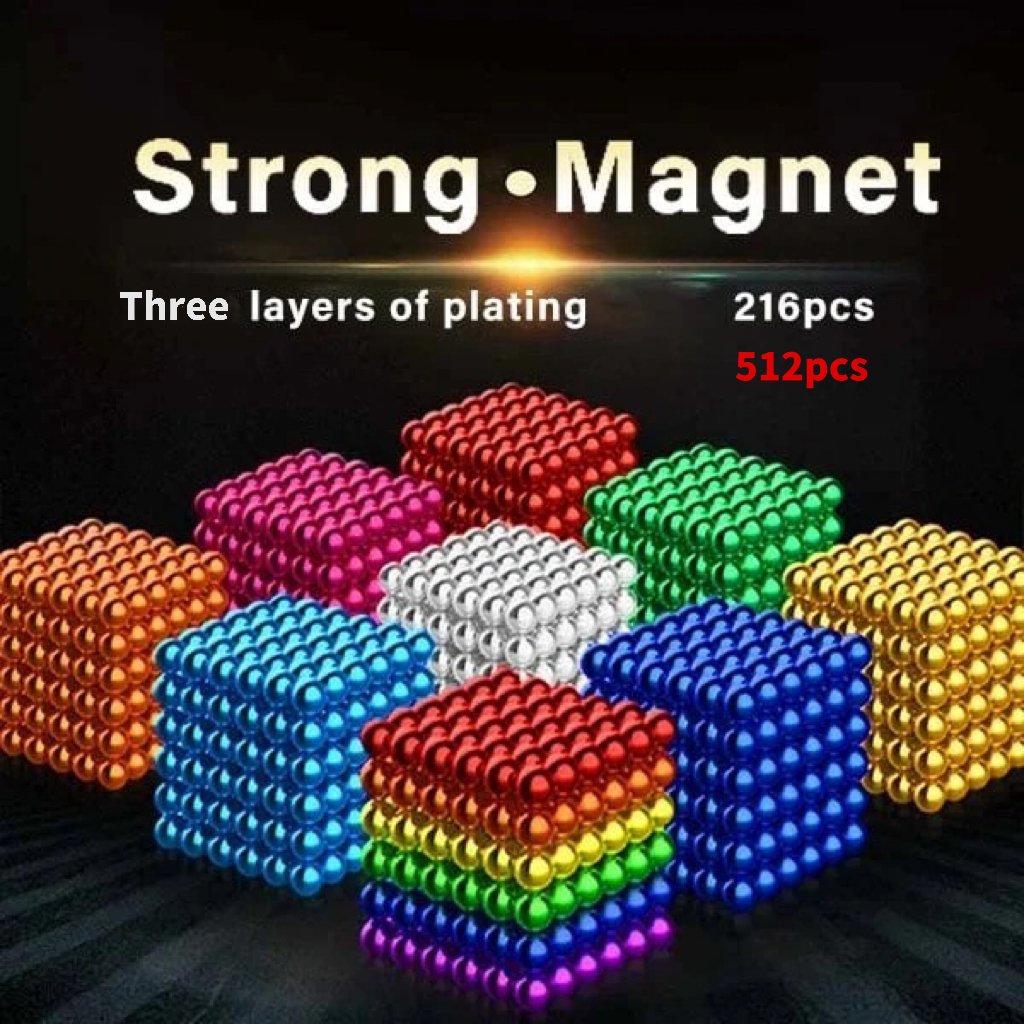 Multi Colored  216 Pcs/ 512 Pcs Magnetic Balls