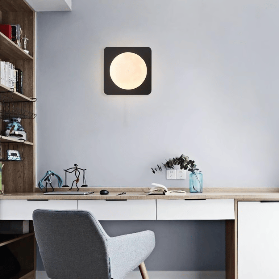 🌕 3D Printed Moon Lamp with Smart Touch and Stepless Dimming Night Light