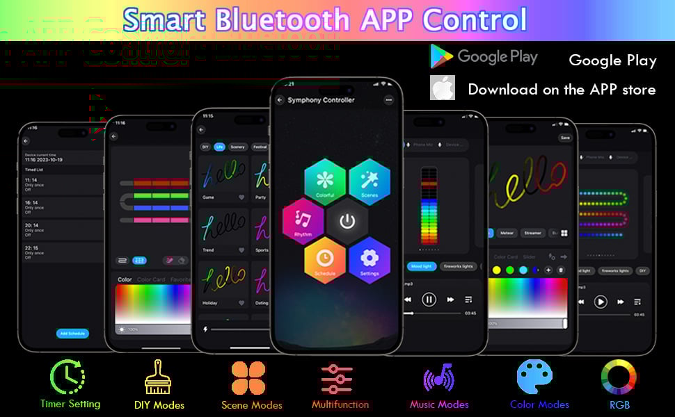 LED Smart Explosion Starlight-Bluetooth Control