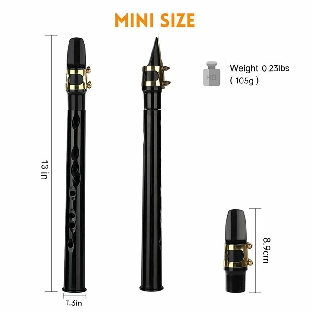Key of C Two Octave Range Pocket Travel Saxphone