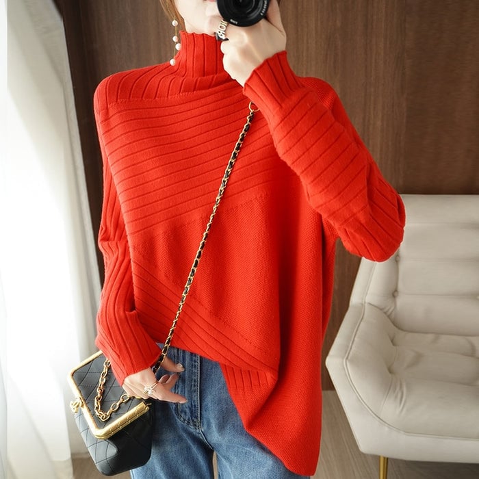 Fashion Winter Cashmere Loose Tops Women Sweater PULLOVER