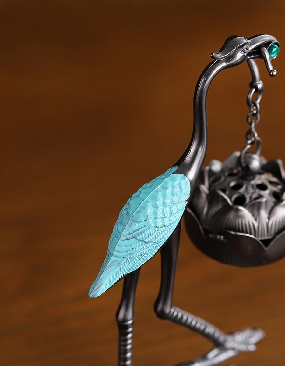 Lotus Crane Ornaments & Aromatherapy Diffuser