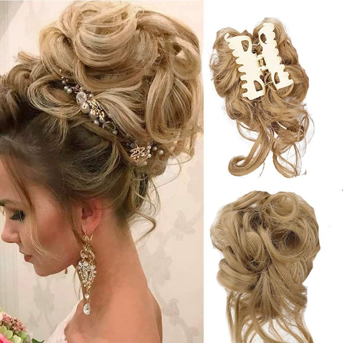 🔥Curly Bun Hair Piece